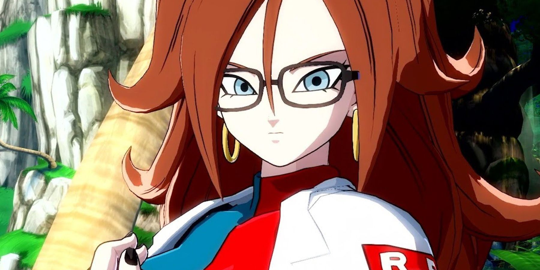 Good Android 21 considers her options in Dragon Ball FighterZ