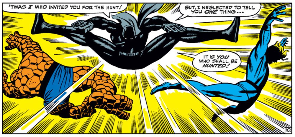 Fantastic Four #52 Black Panther Fighting the FF