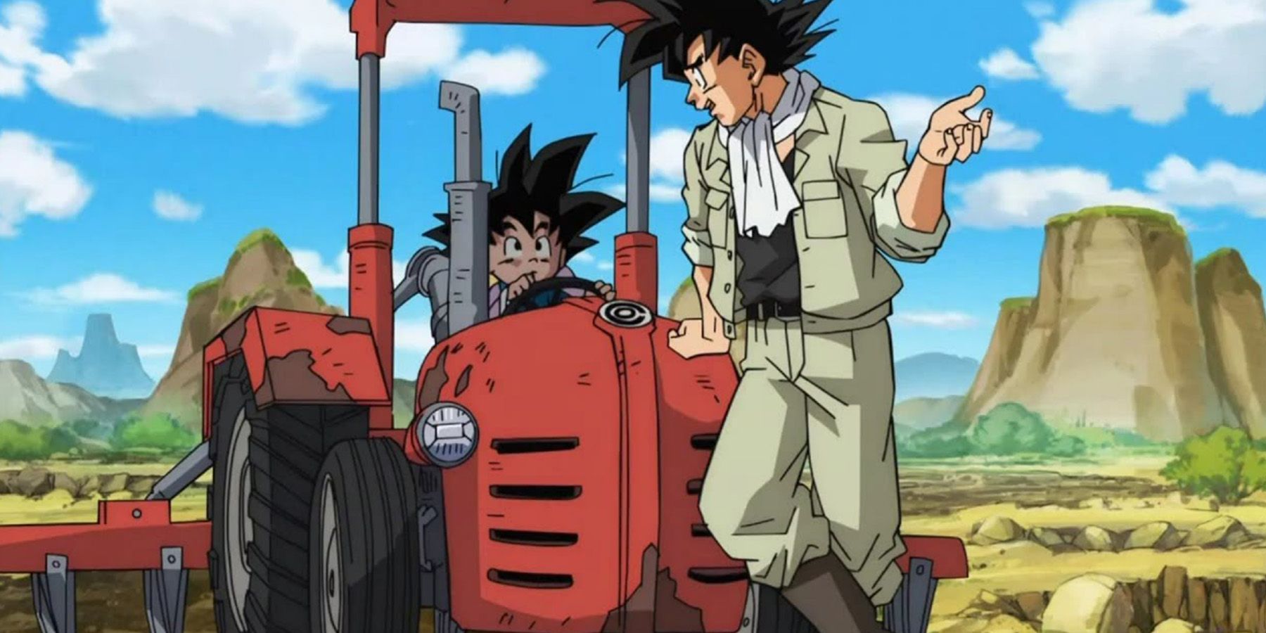 Anime Goku Goten Farming Dragon Ball Super