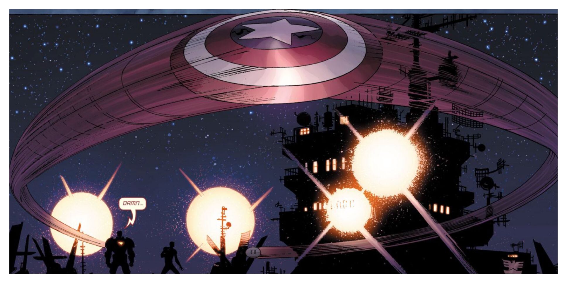 Hawkeye Uses Captain America's Shield
