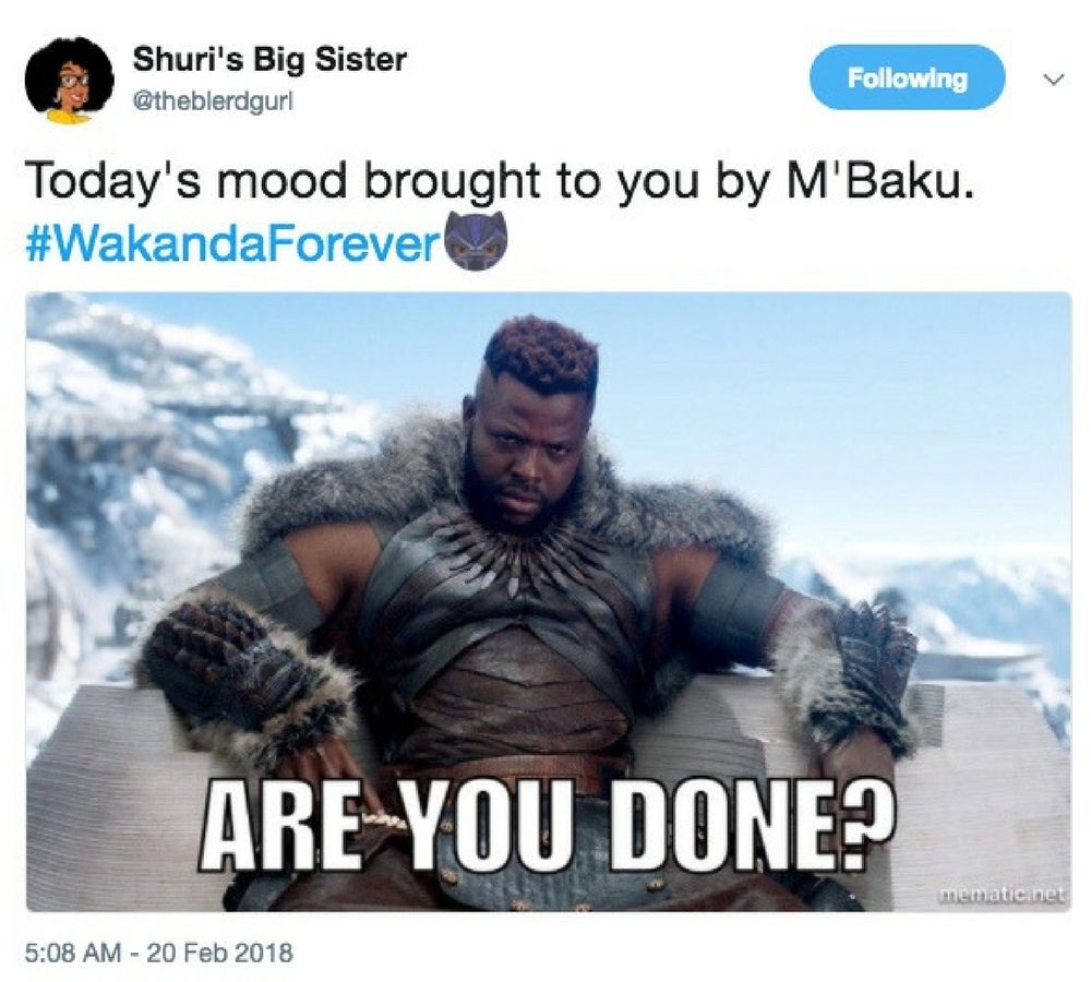 M'Baku Black Panther meme