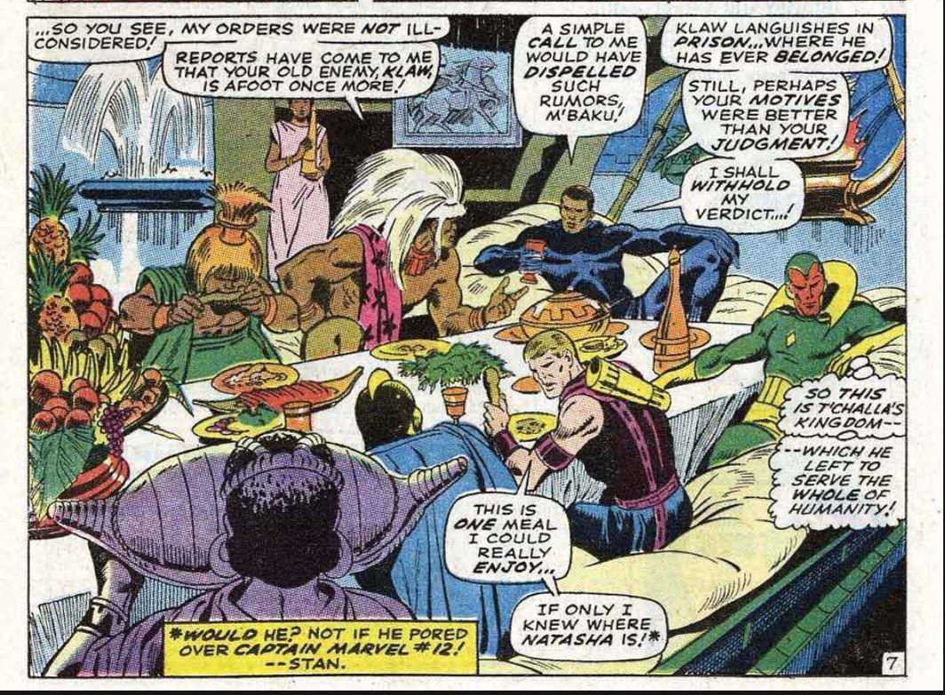 Man-Ape Eating Meat in Black Panther Issue 62