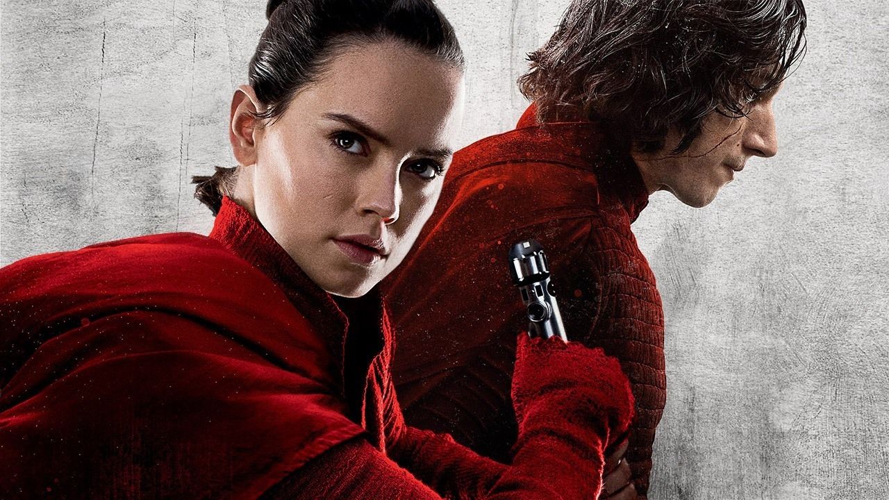 Rey and Kylo Ren in The Last Jedi