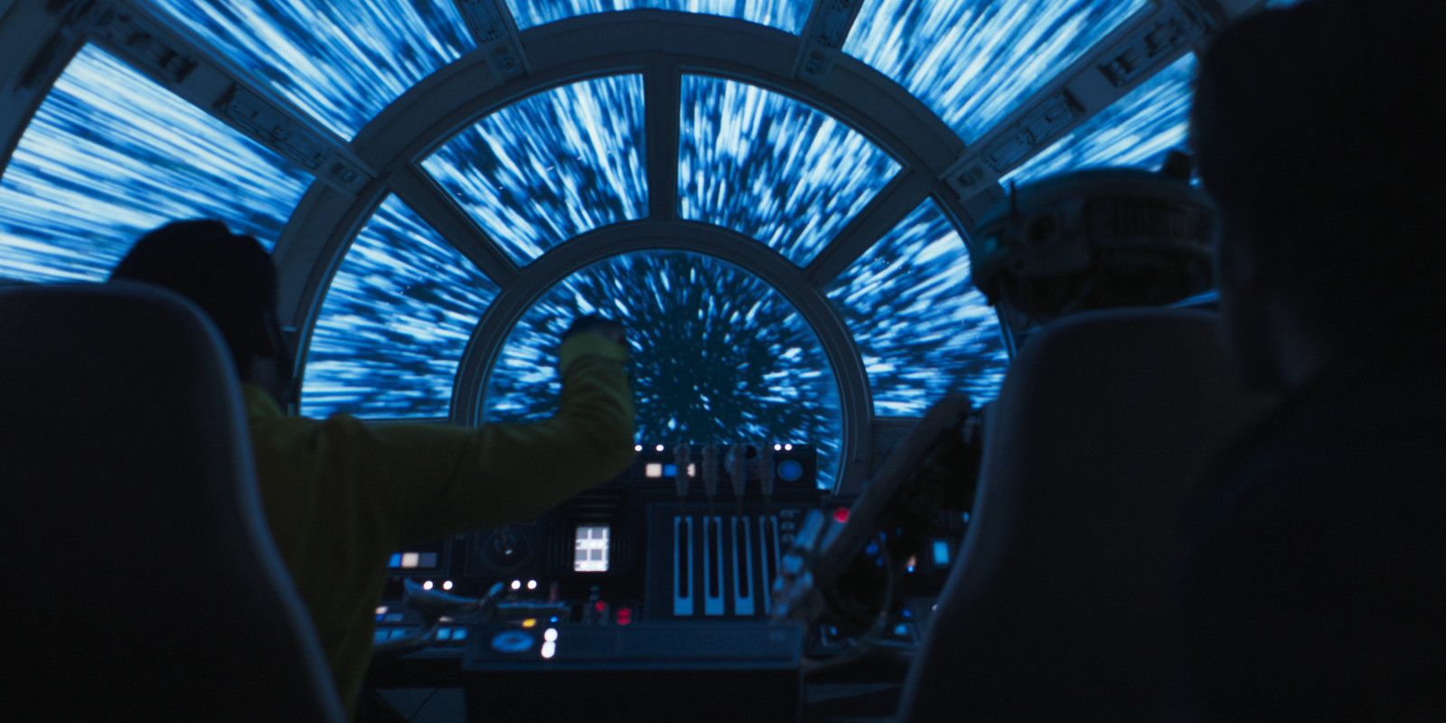 Solo A Star Wars Story Lando Flies Falcon in Hyperspace Lightspeed