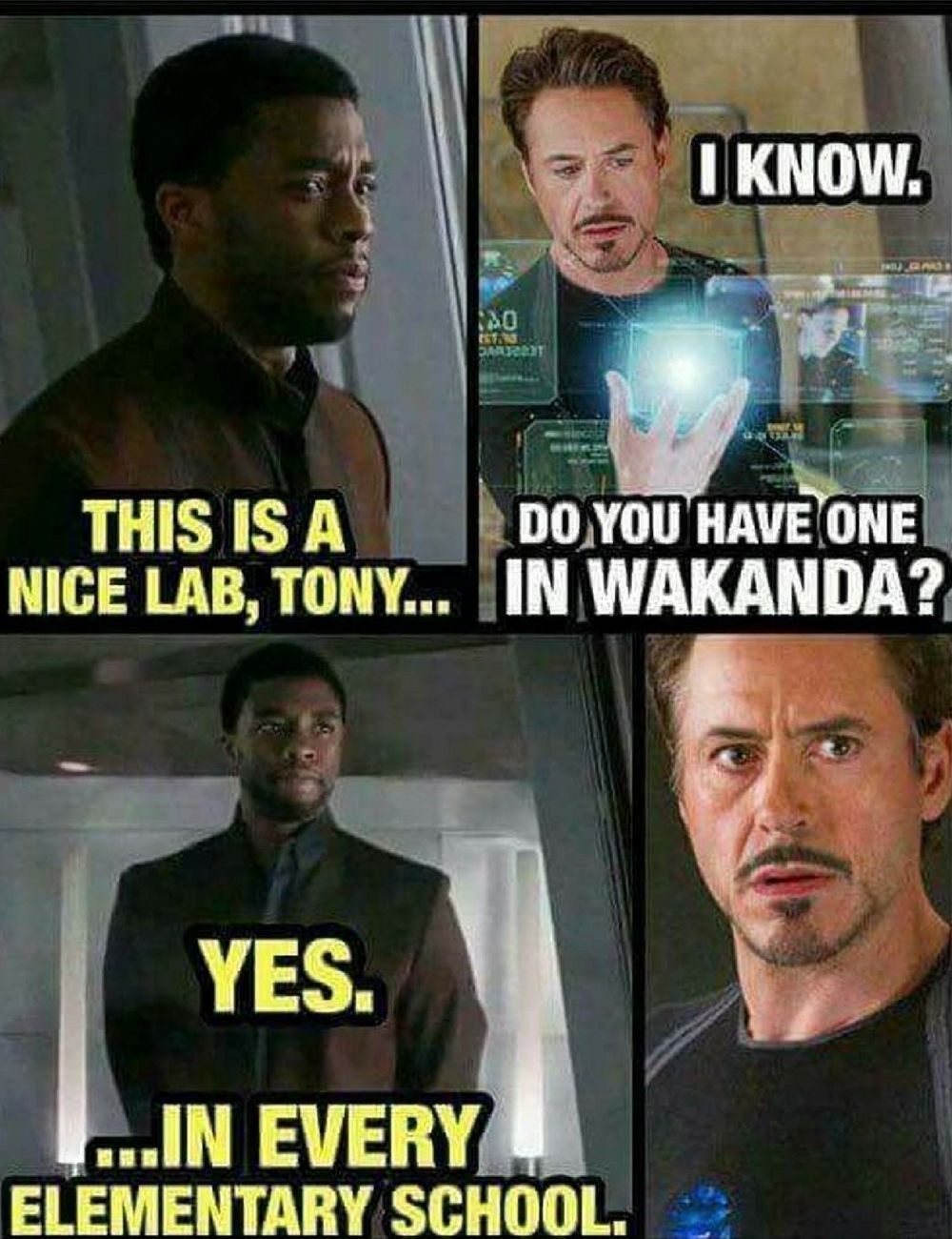 Stark Labs Wakanda Black Panther meme