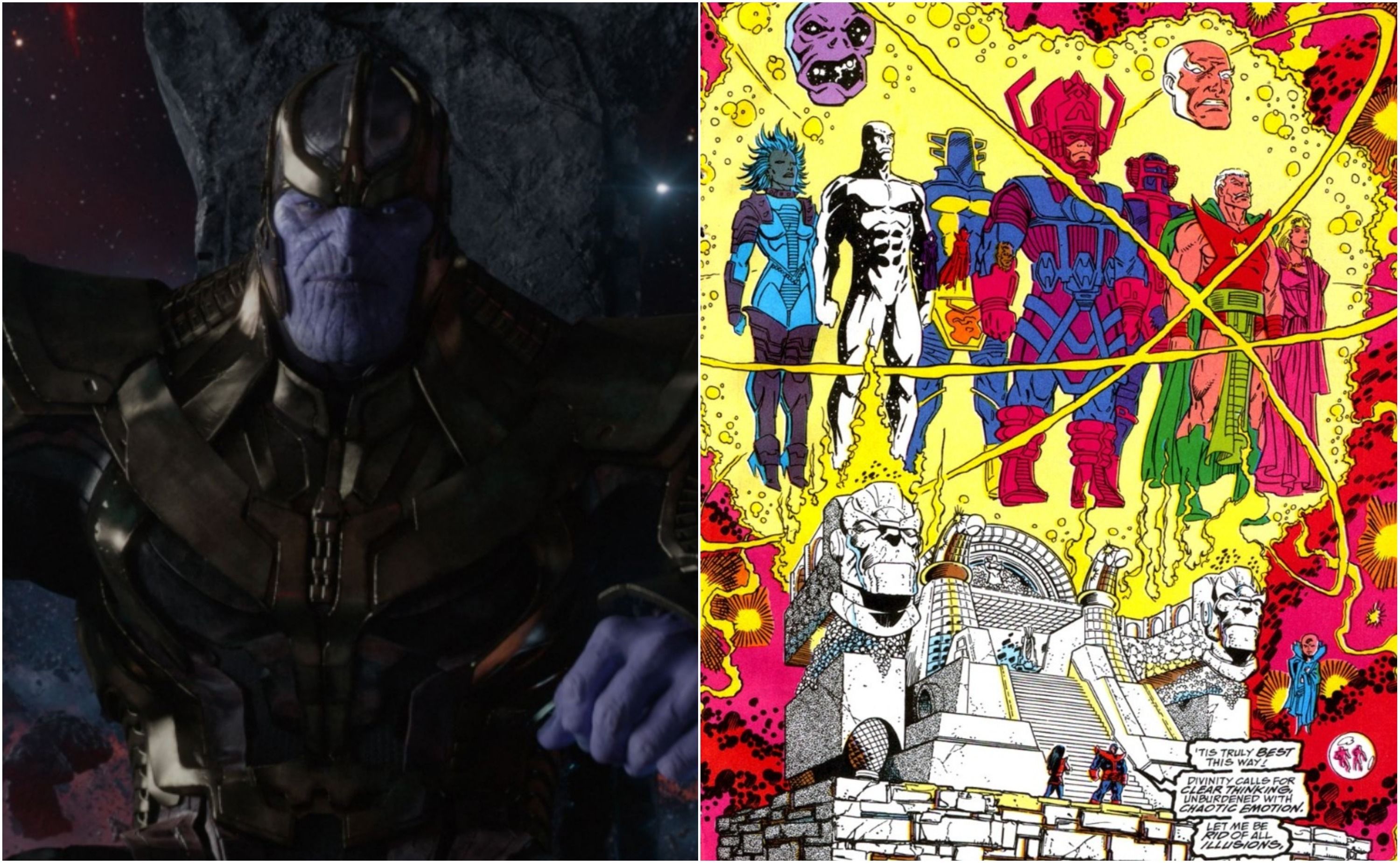 Thanos vs Marvel Cosmic Entities