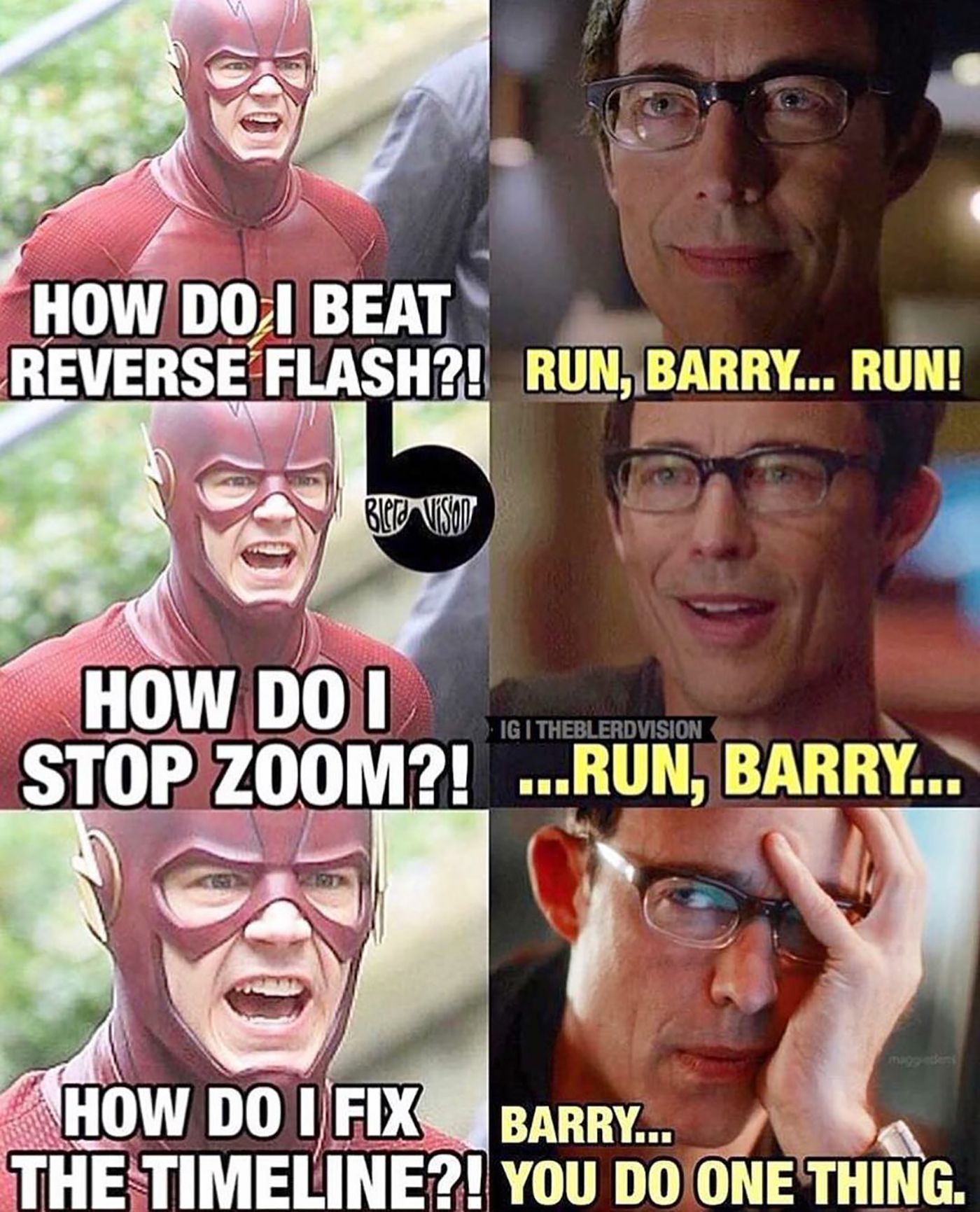 The Flash Dr. Wells Run