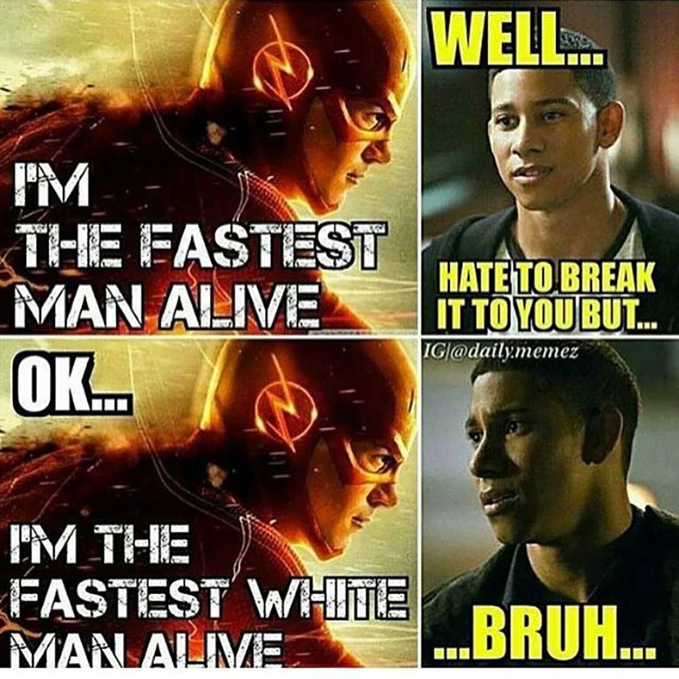The Flash Kid Flash Fastest White Man Alive