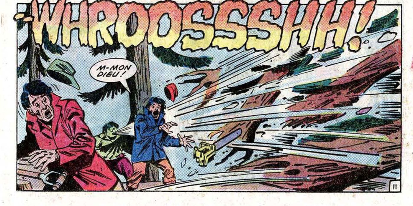 Hulk Blowing Down A Forest - The Incredible Hulk #273