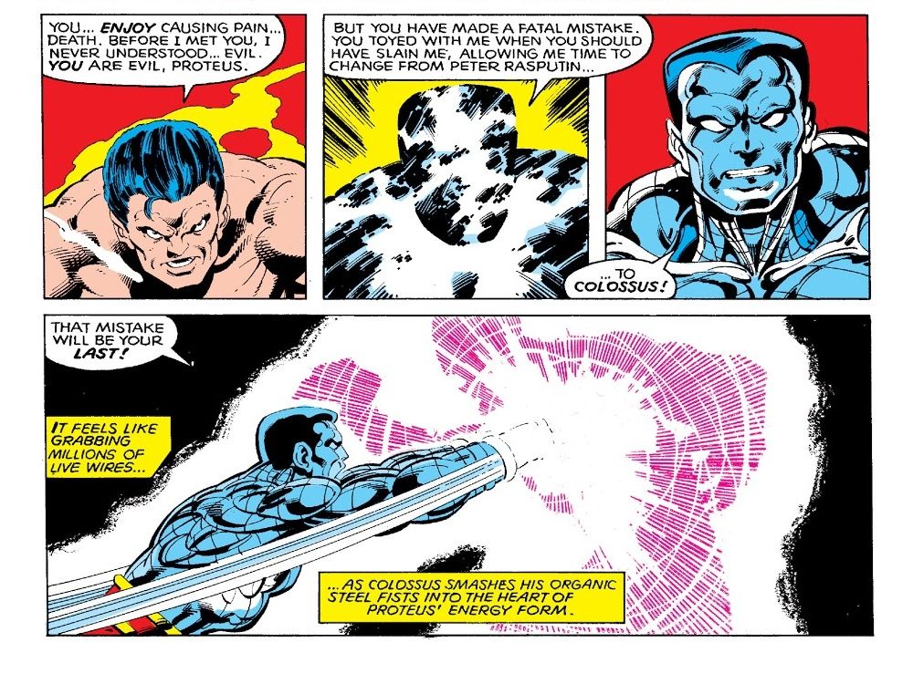 Uncanny X-Men Colossus death of Proteus