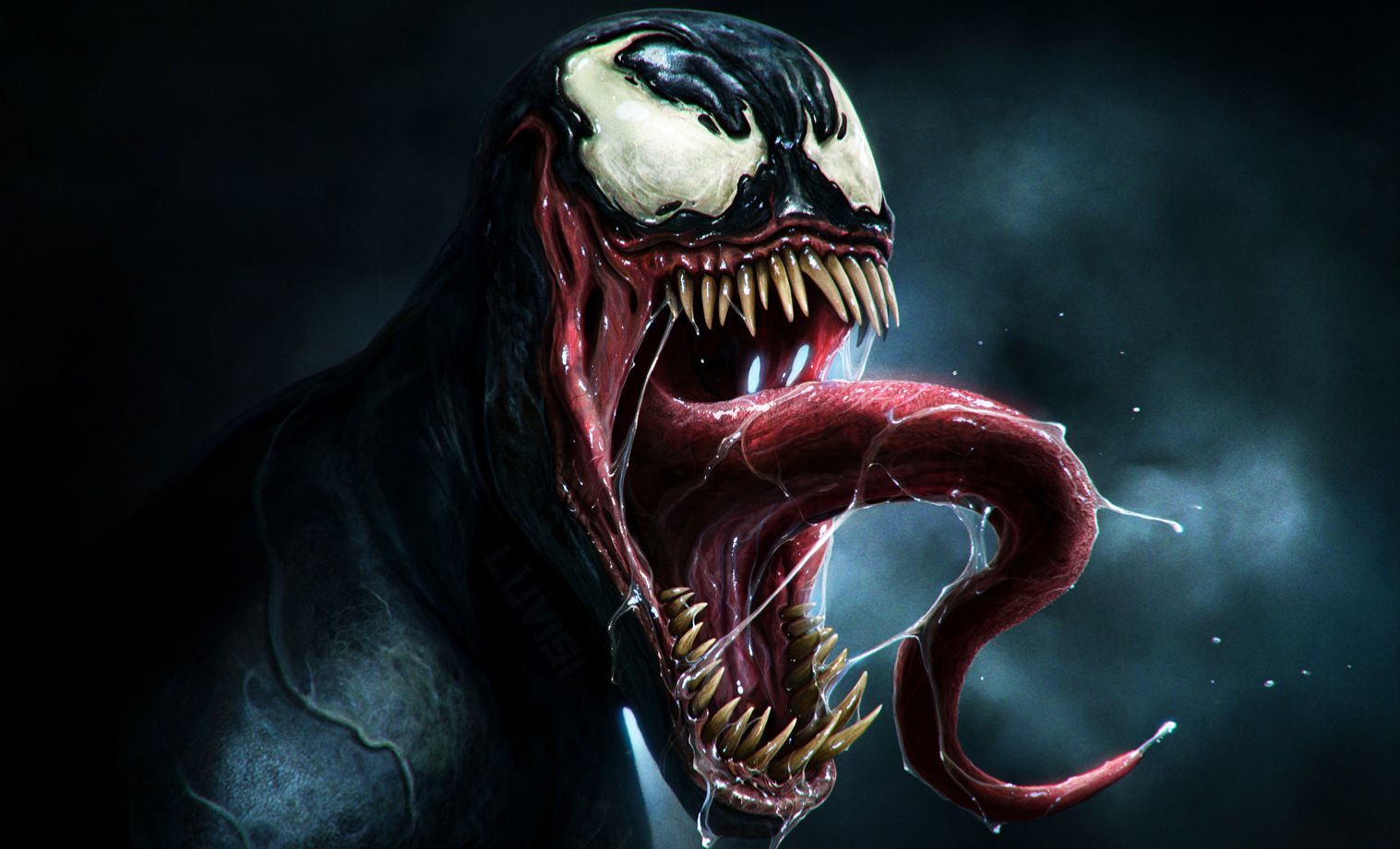 Venom's open maw