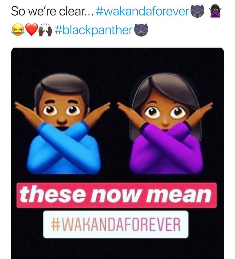 #Wakanda Forever Black Panther meme