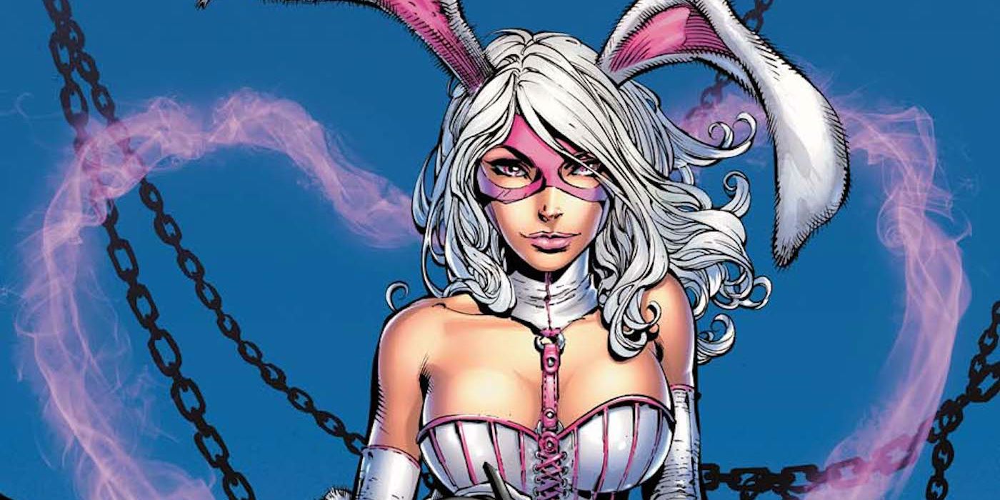 The DC Comics villain White Rabbit, first introduced in the New 52.