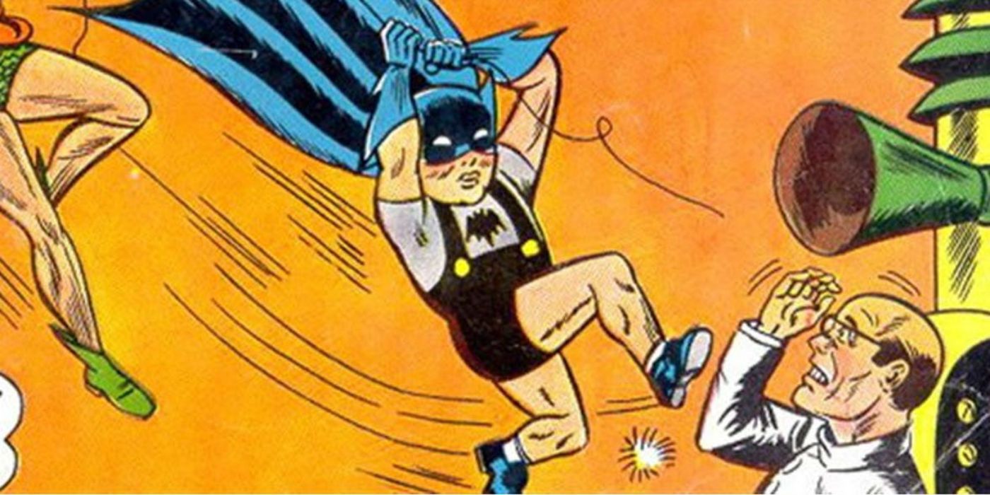Batman was turned into Bat-Baby in the Silver Age