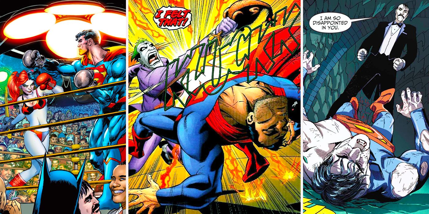 joker harley quinn alfred superman defeated
