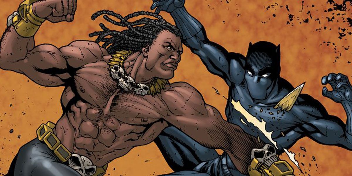 Killmonger fights Black Panther in Marvel Comics