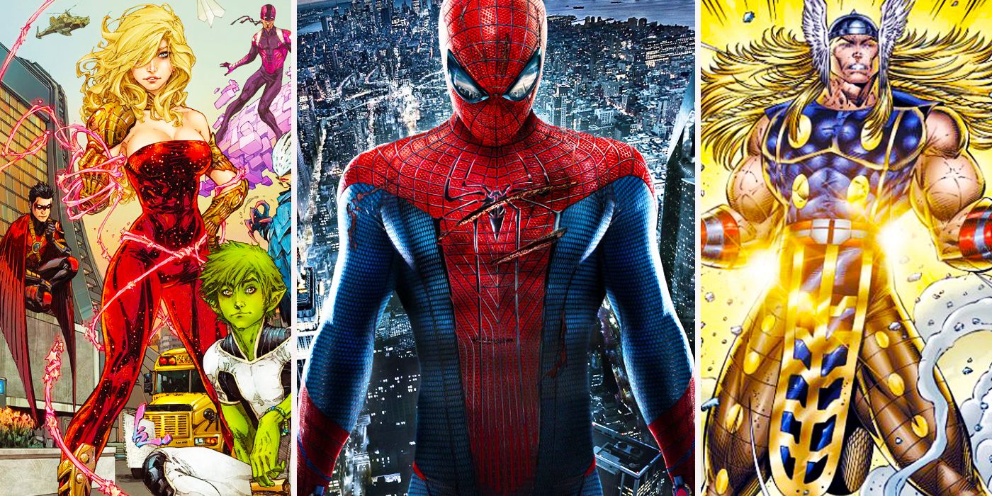 teen titans new 52 amazing spider-man heroes reborn thor