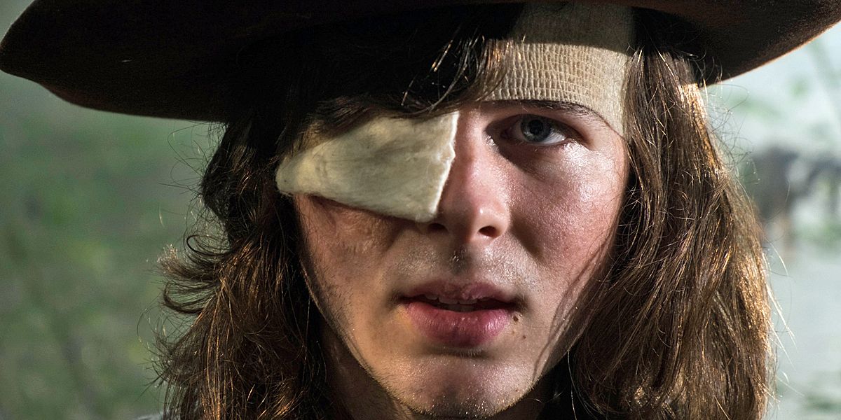 Chandler Riggs as Carl on The Walking Dead