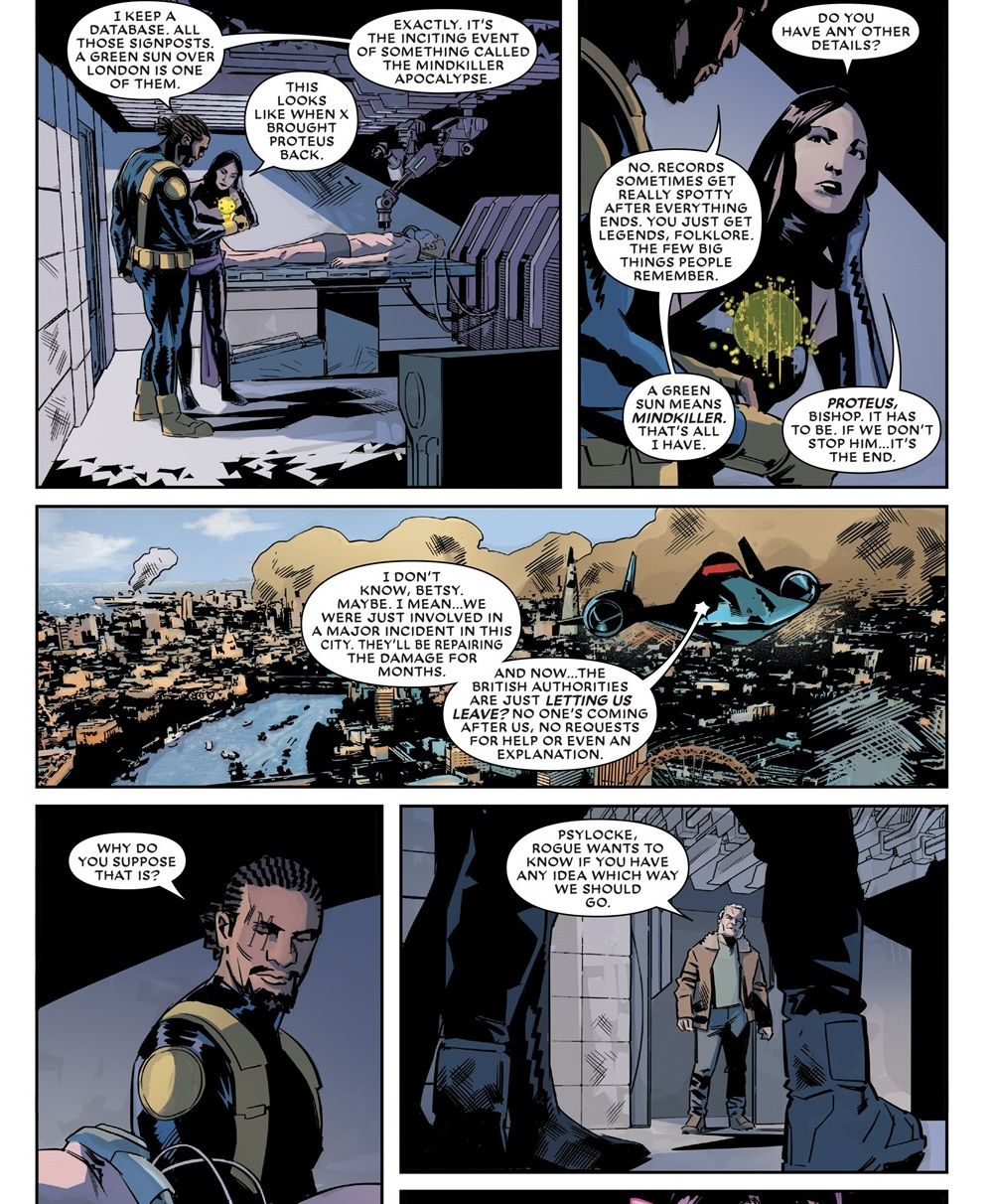 Astonishing X-Men Psylocke and Bishop discuss Mindkiller Apocalypse