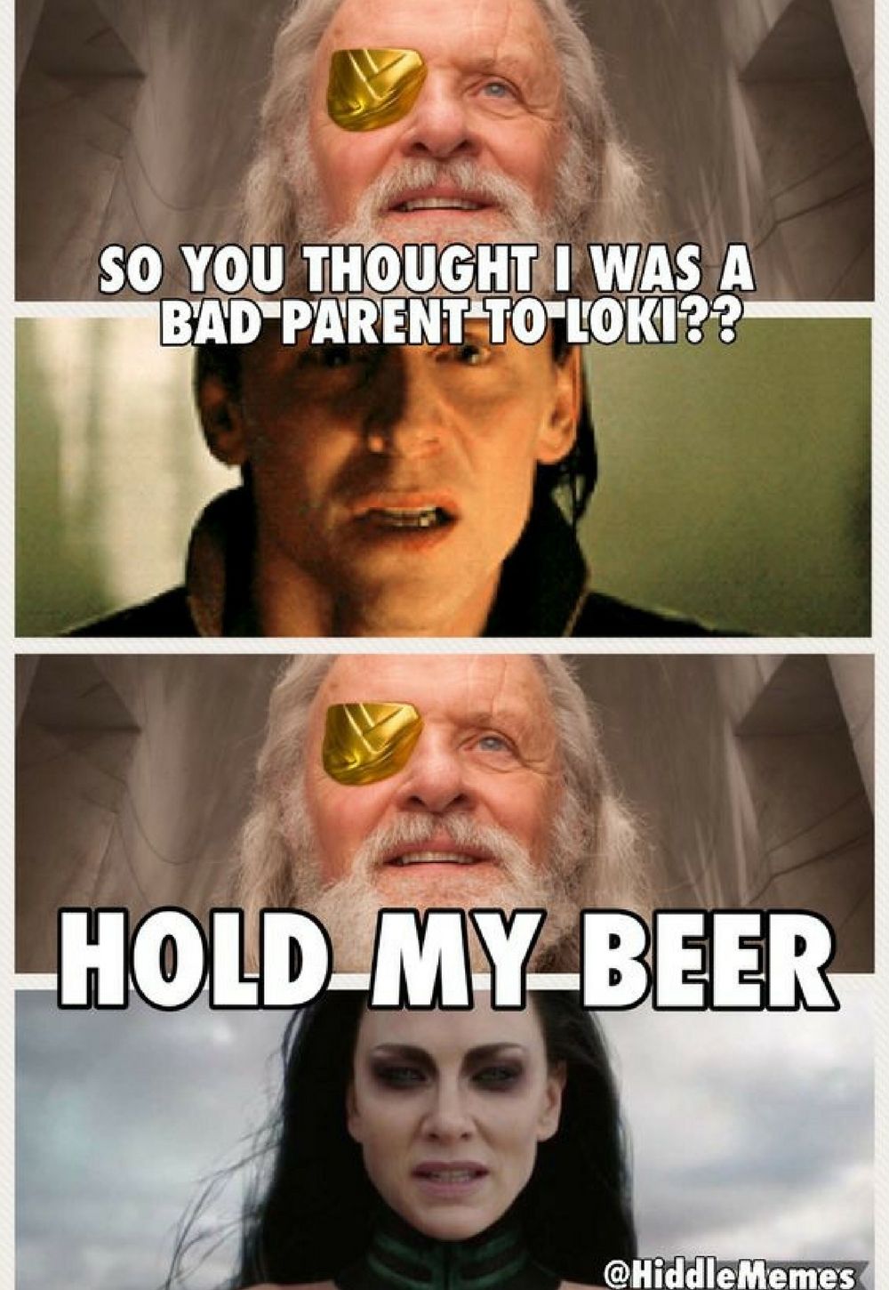 Bad parent Odin meme