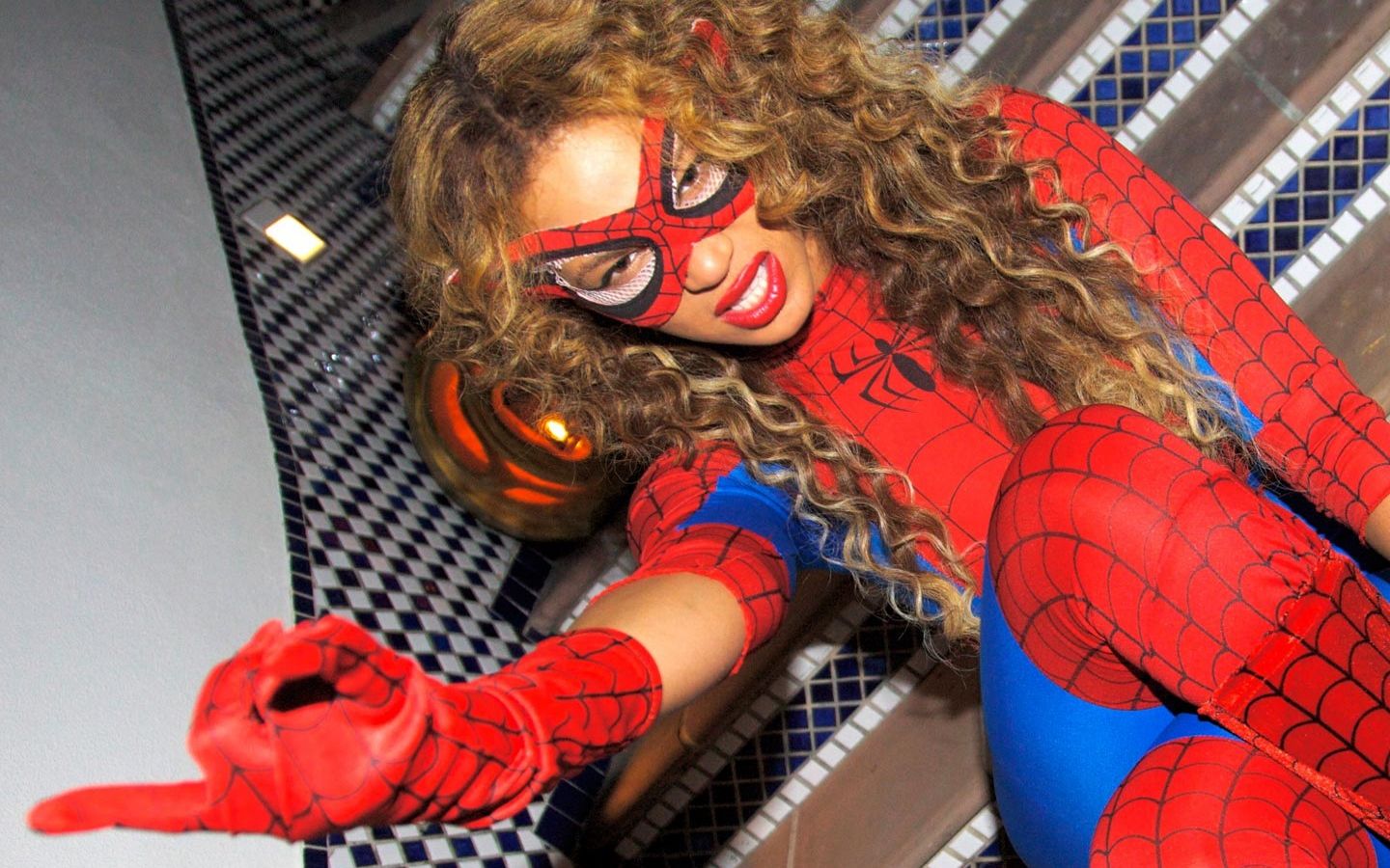 Beyonce as Spider-Man
