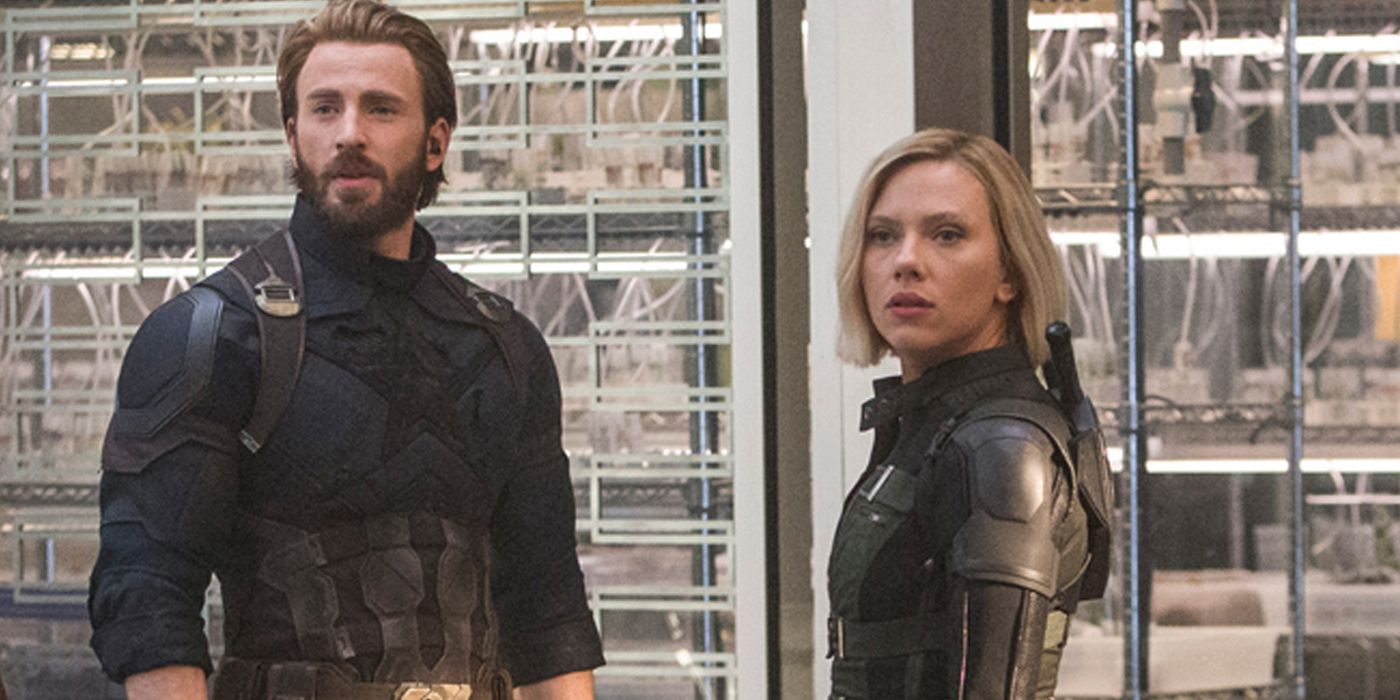 Captain America and Black Widow standing together