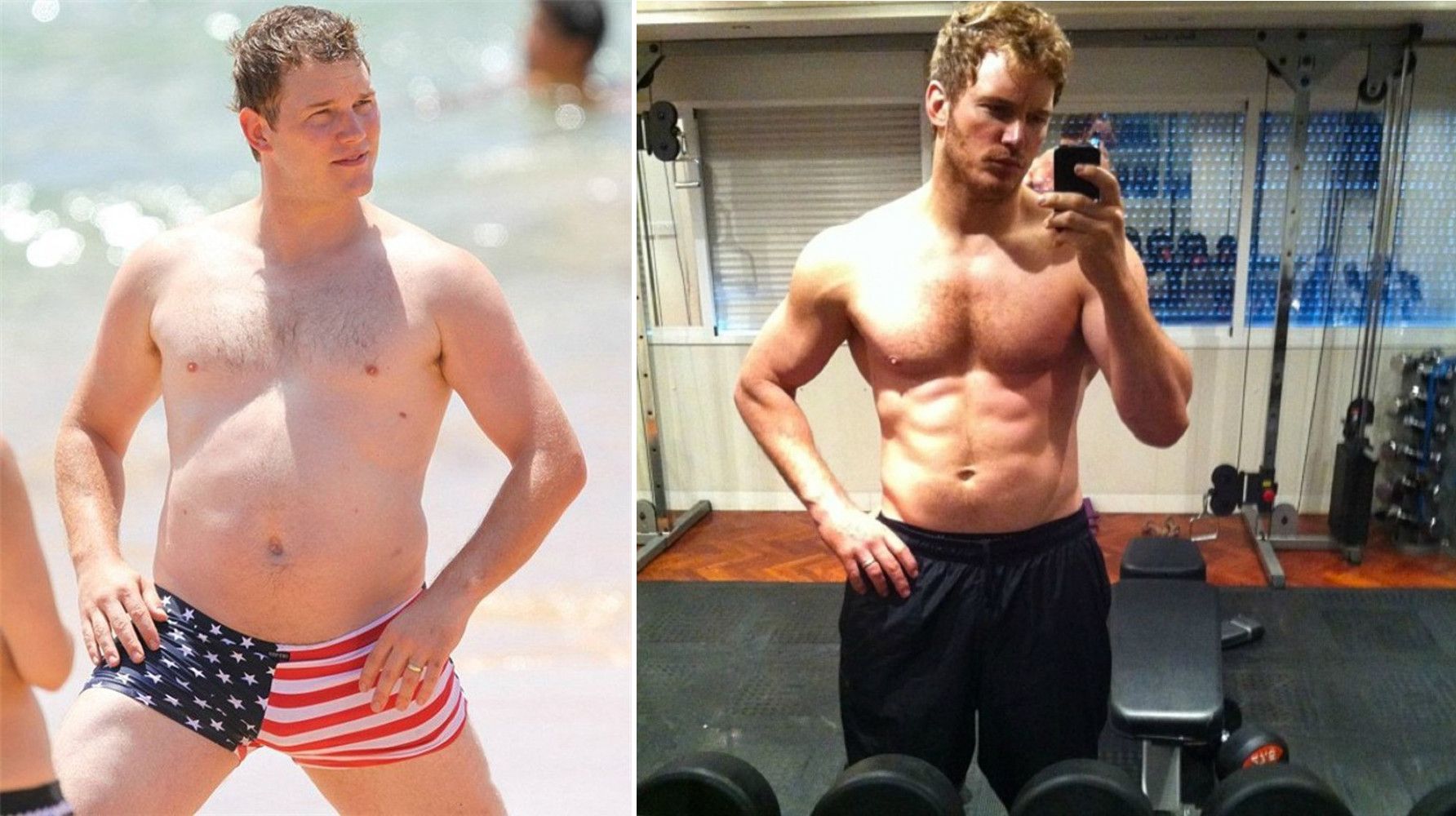 Chris Pratt Guardians of the Galaxy before and after