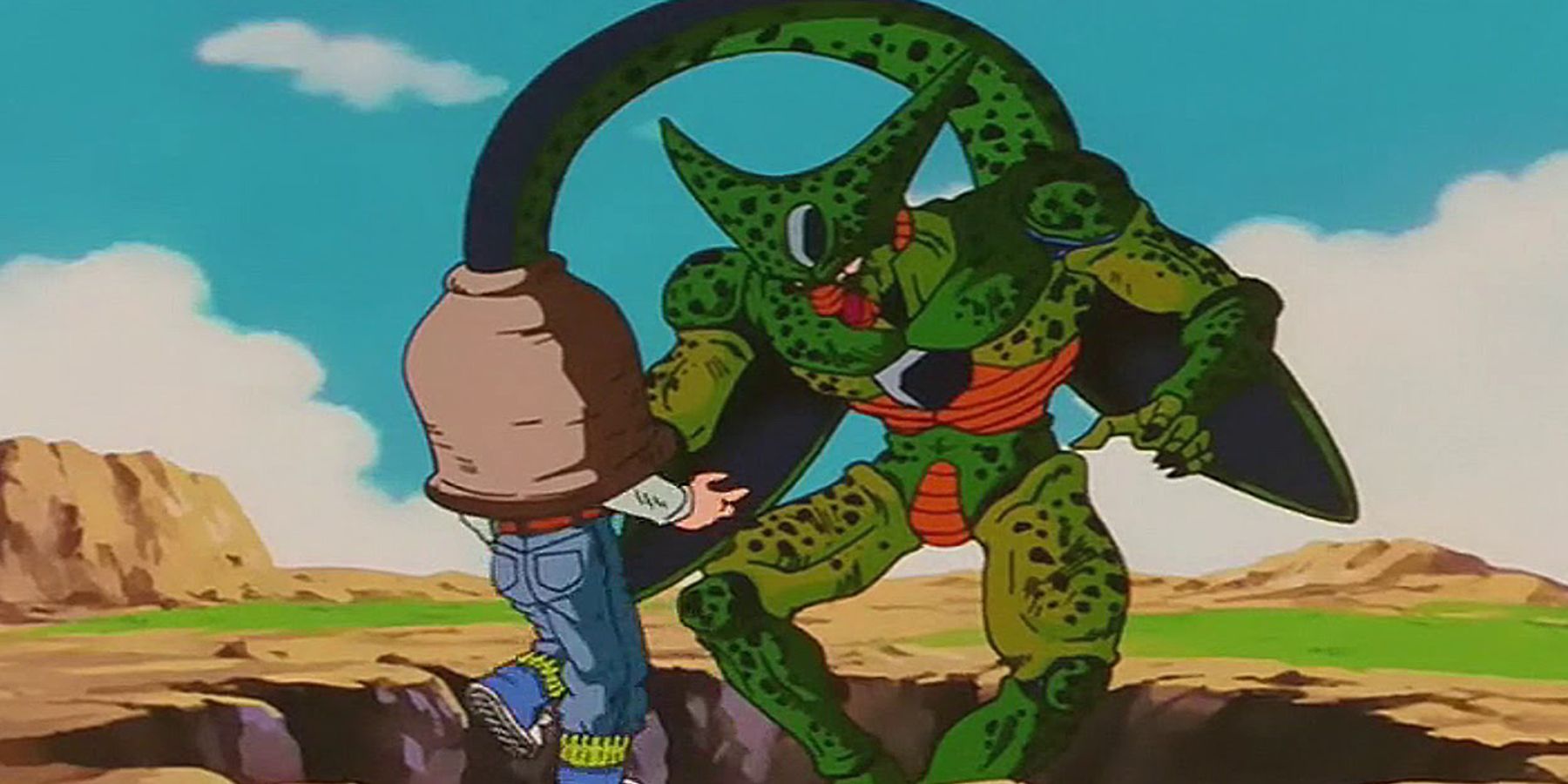 Anime Dragon Ball Z Cell Absorb Android 17