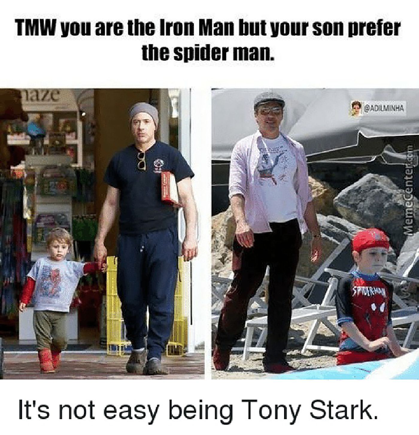 Iron Man Spider-Man Son