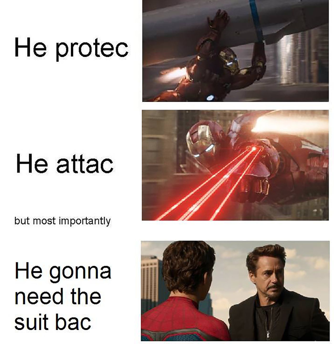 Iron Man Spider-Man Suit Back
