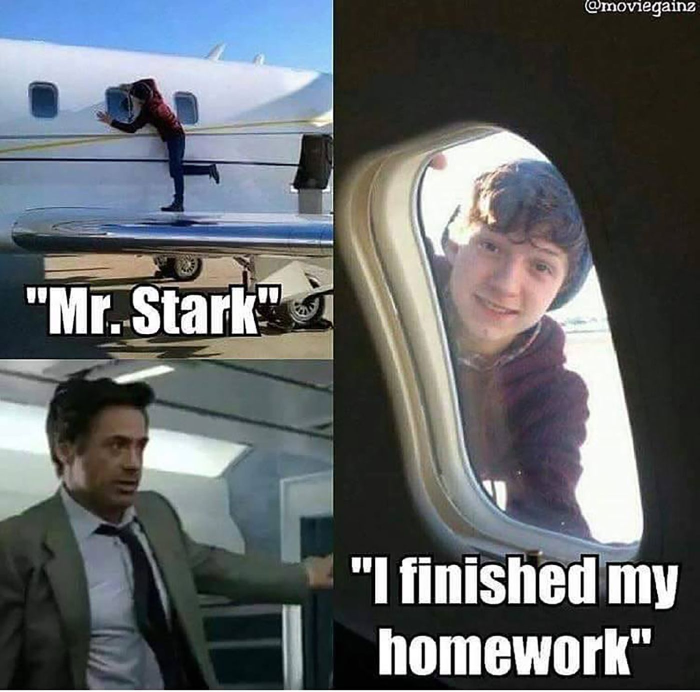Iron Man Spider-Man Homework