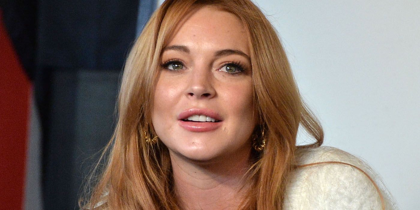 Lindsay Lohan stares wistfully