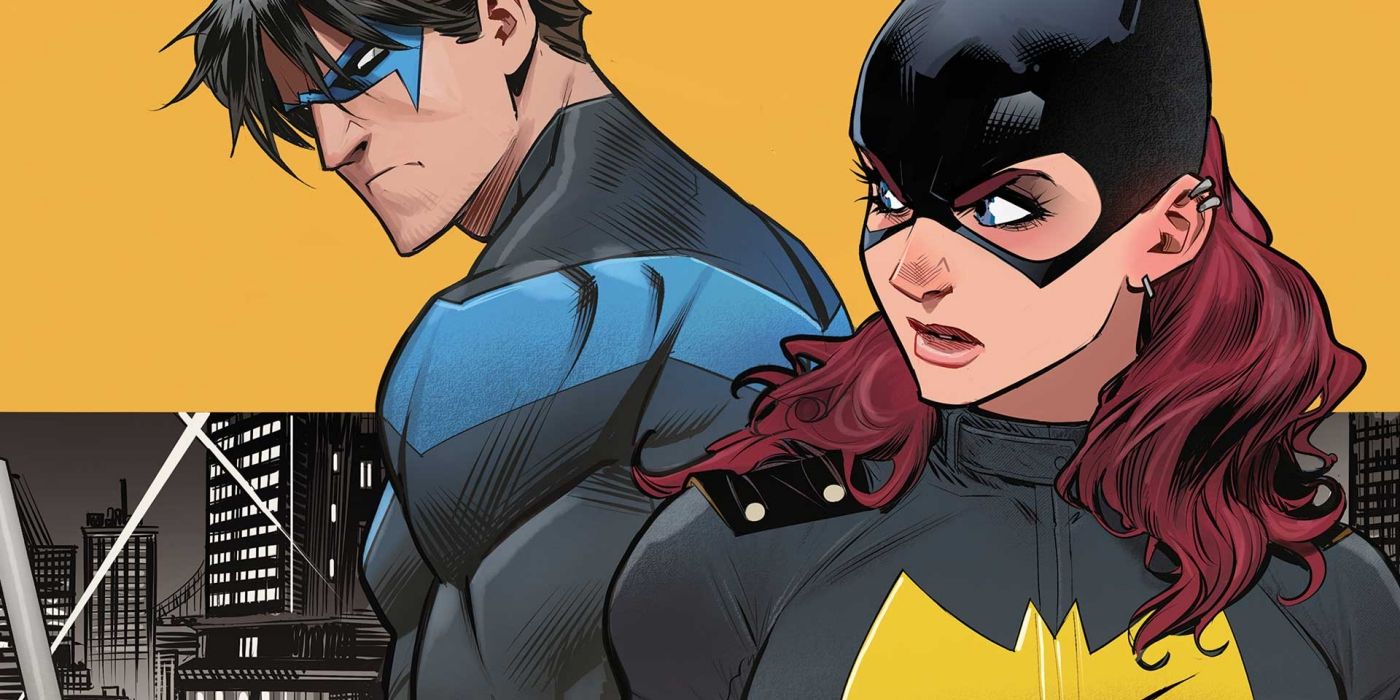 An unhappy Nightwing and Batgirl in DC Comics
