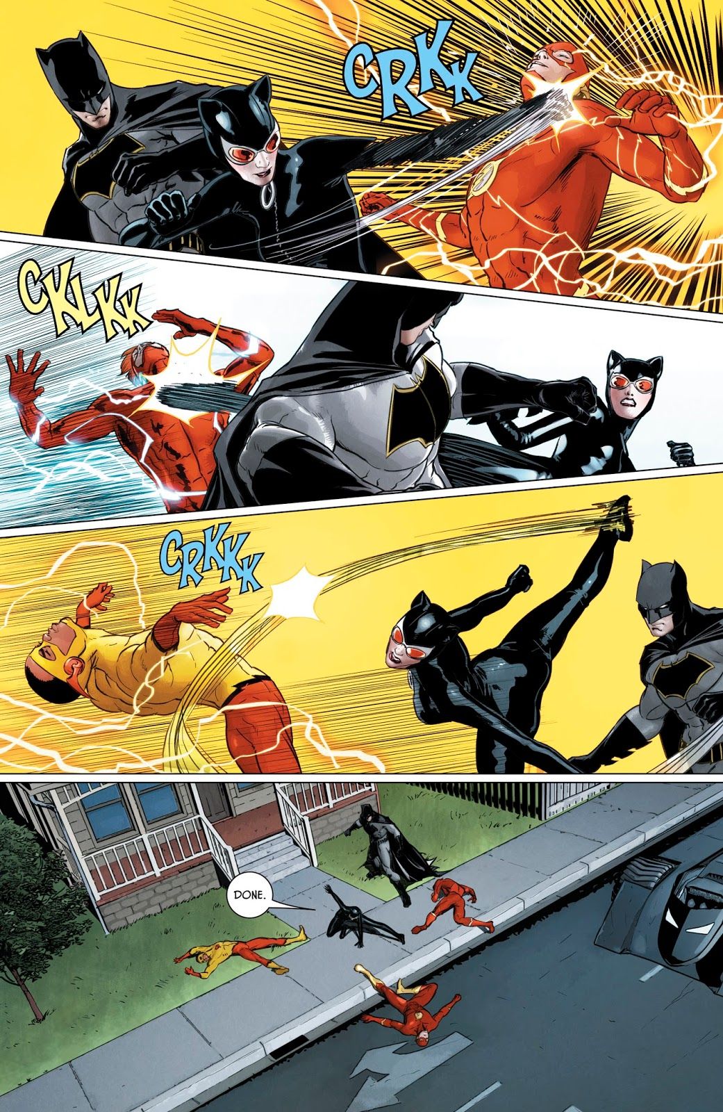 How Catwoman Beat Three Flashes At Once in Batman 42