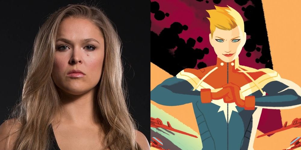 Ronda Rousey and Captain Marvel