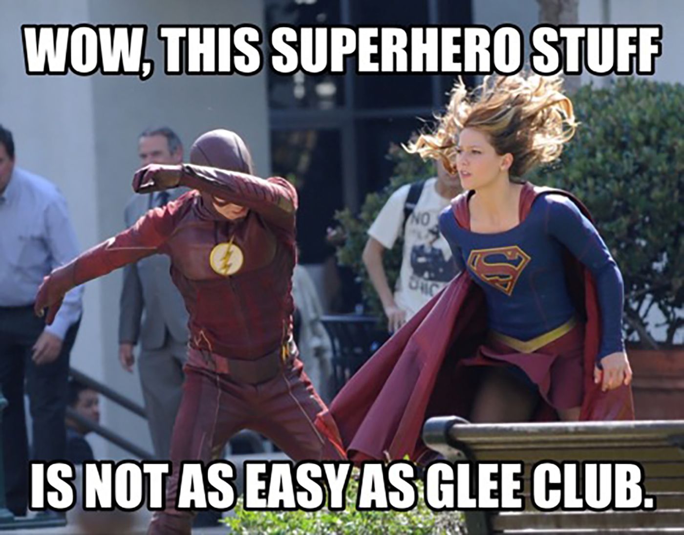 Supergirl Flash Glee