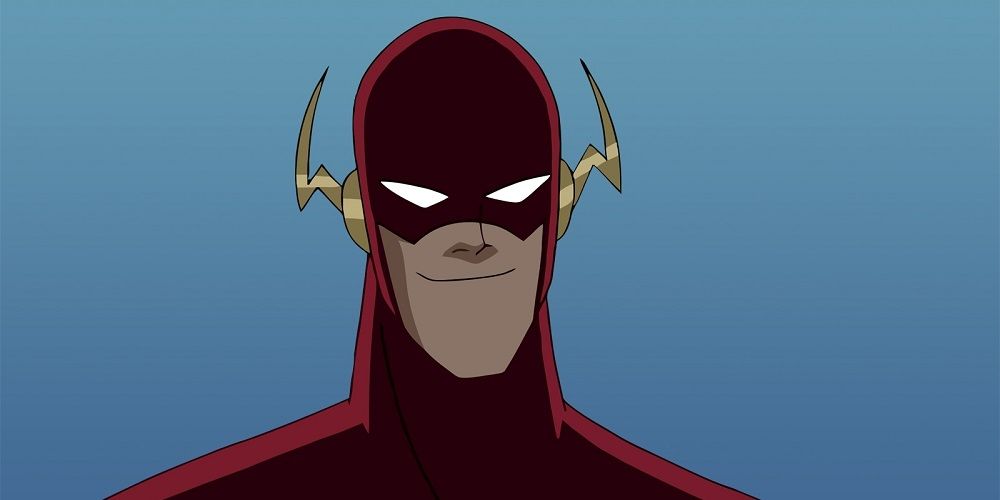 The Flash Smiling in Justice League Unlimited