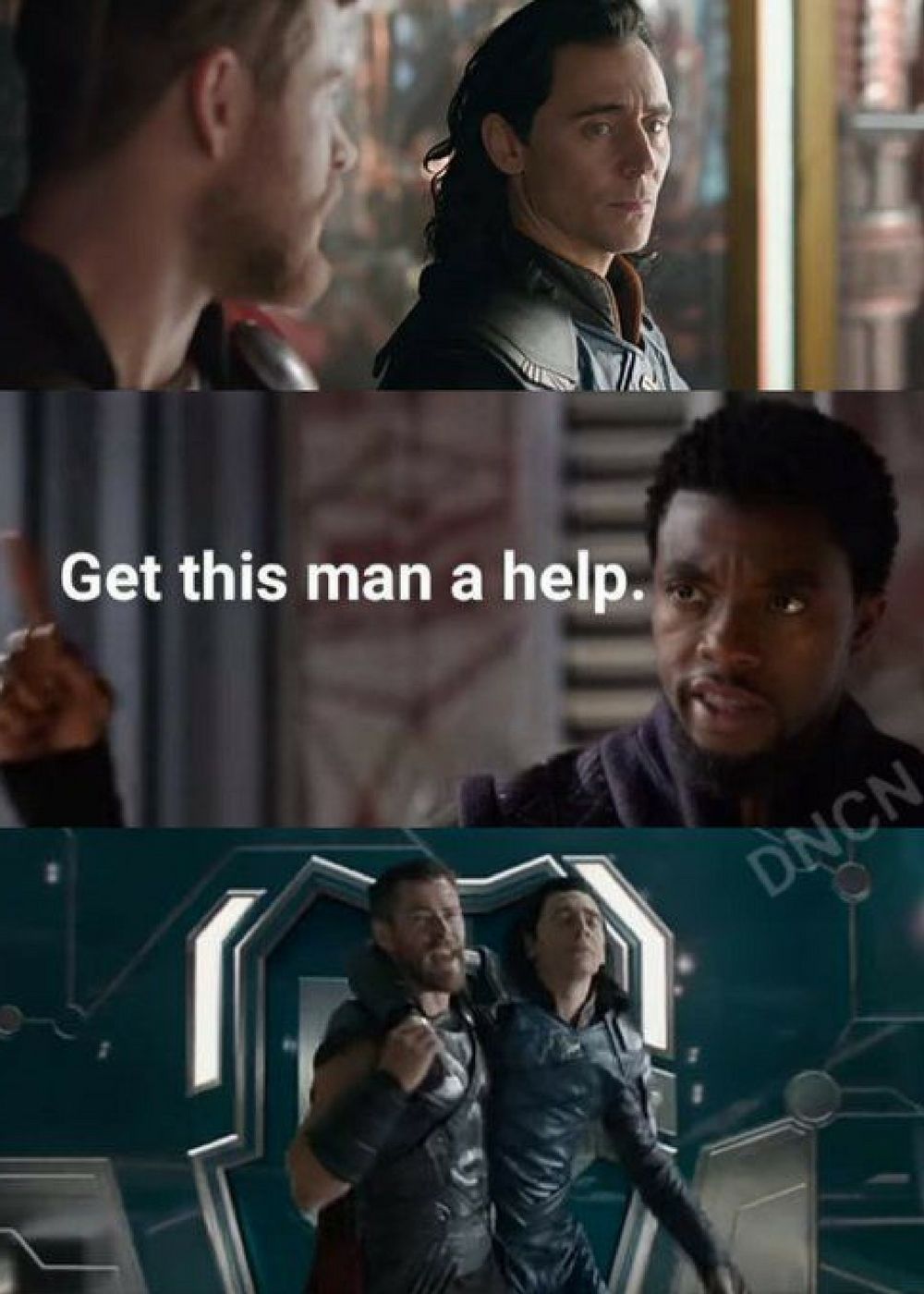 Thor Loki Get Help meme