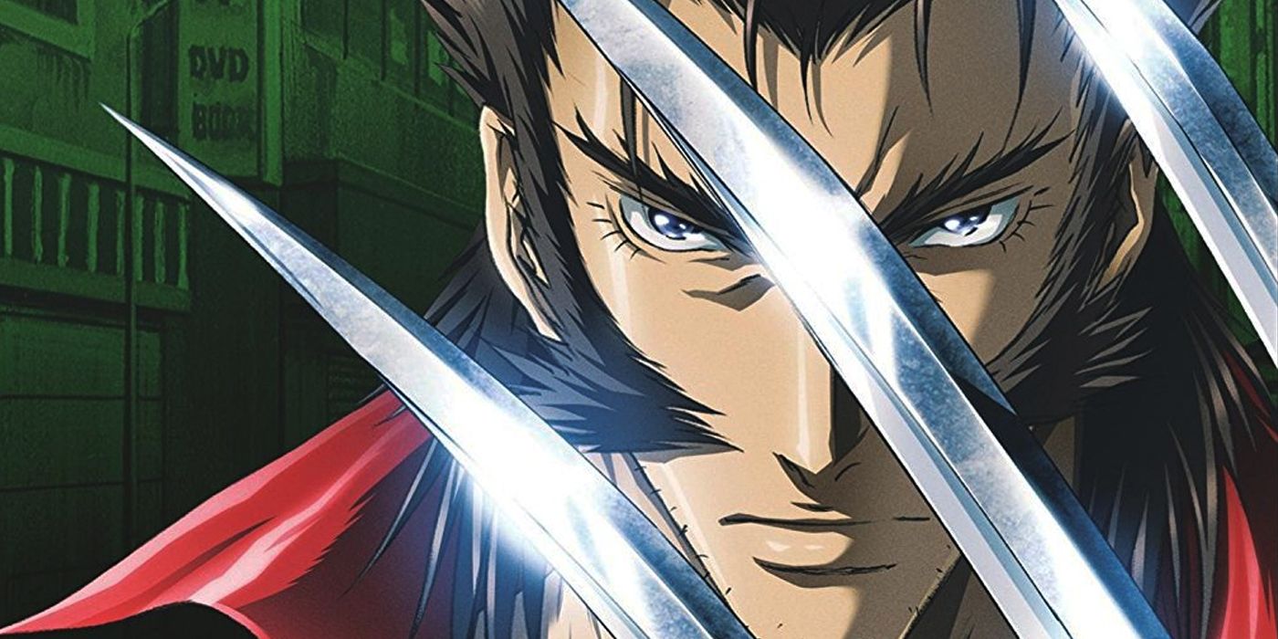 Wolverine unsheathes his claws in the Wolverine anime