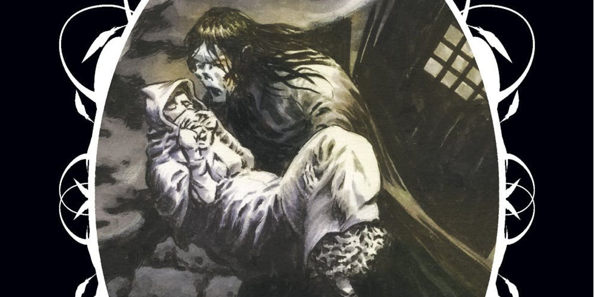 An image of Frankenstein holding a woman in his arms in Frankenstein Alive, Alive