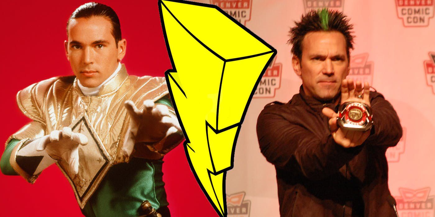 Jason David Frank posing as Tommy Oliver in and out of costume