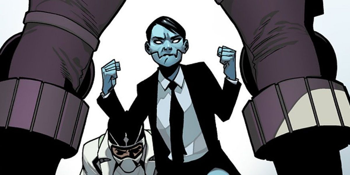 Genesis squaring up to fight in front of Fantomex