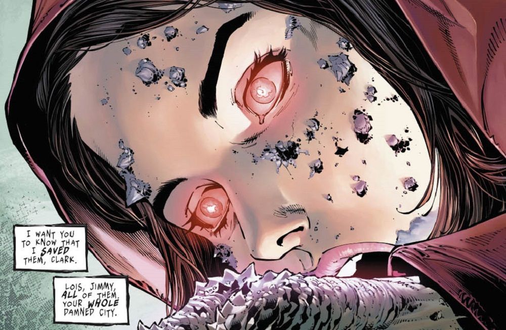 Lois Lane infected by Batman the Devastator