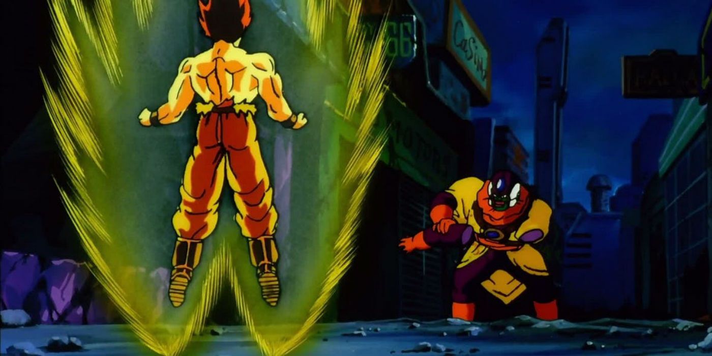 Pseudo Super Saiyan Goku enfrenta Lord Slug