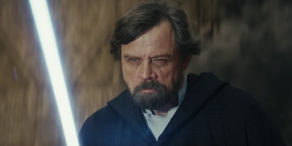 Luke Sykwalker in Star Wars: The Last Jedi