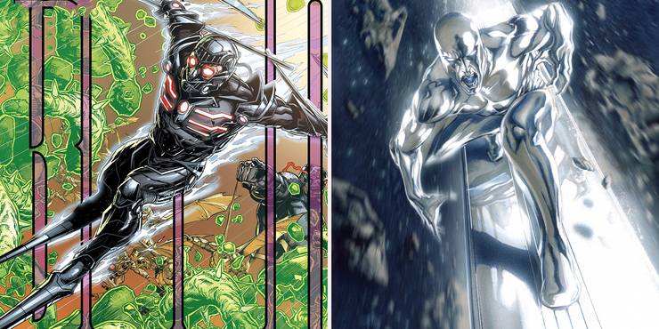 Black Racer vs Silver Surfer - DC Comics