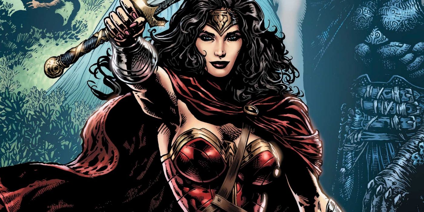 Wonder Woman from the DC Rebirth era wielding a sword