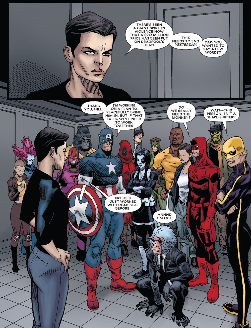 Despicable Deadpool Captain America Defenders Mercs for Money