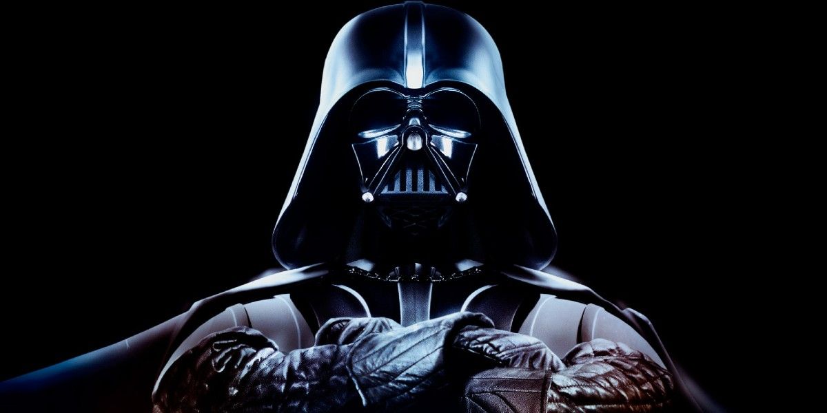 Darth Vader with his arms folded