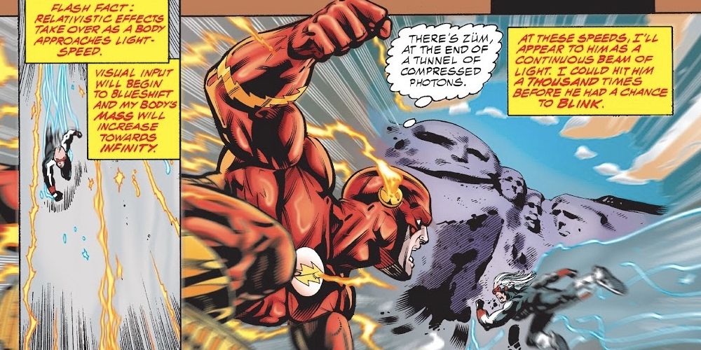 Flash's Infinite Mass Punch in JLA #3